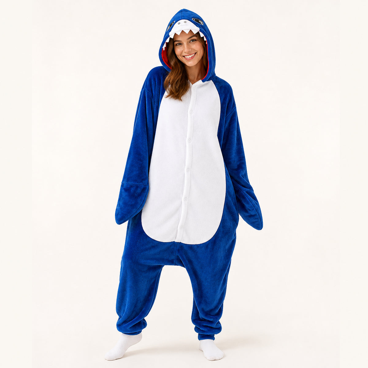 Gray Shark Kigurumi Onesie