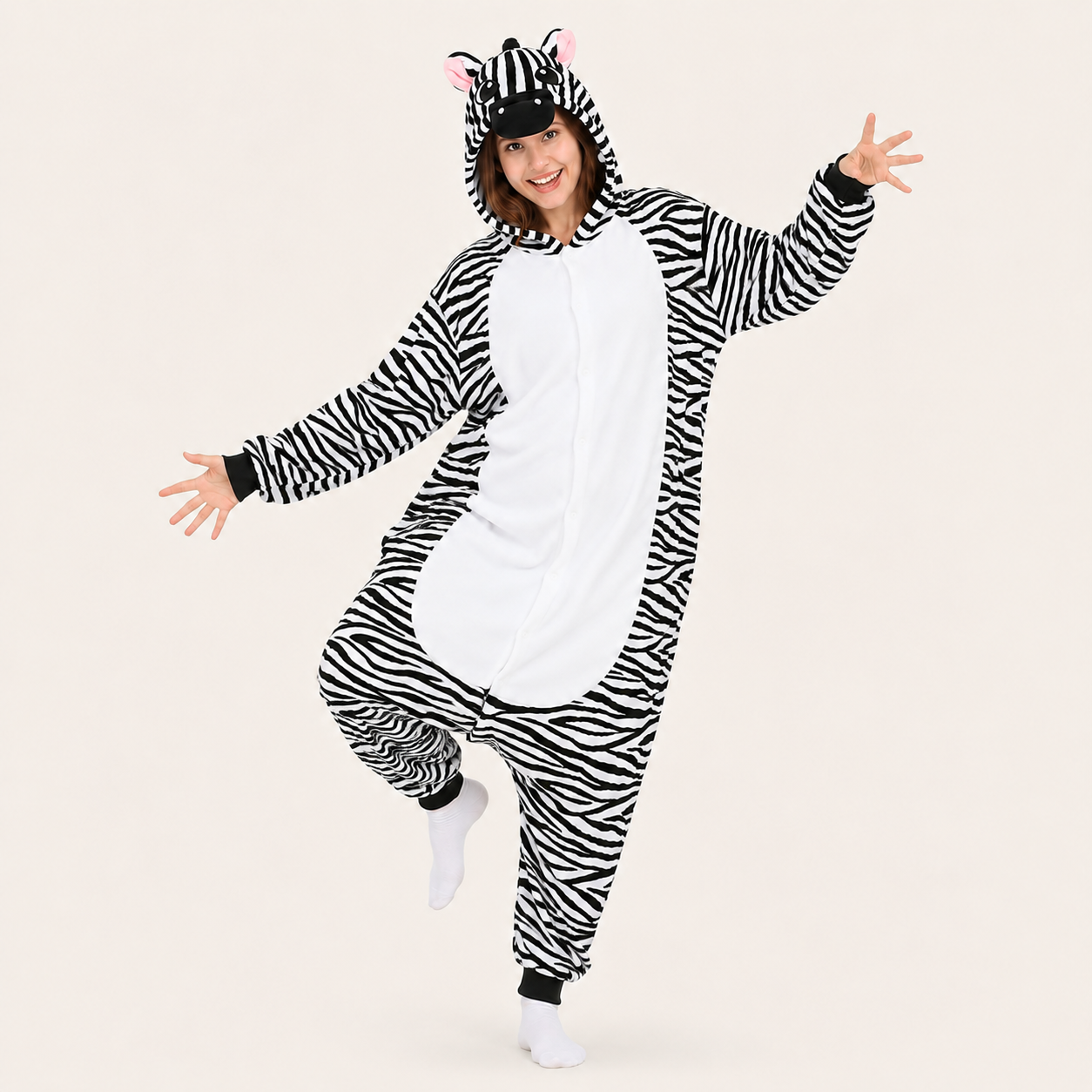 Zebra Kigurumi Onesie