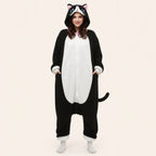 Black & White Cat Kigurumi Onesie