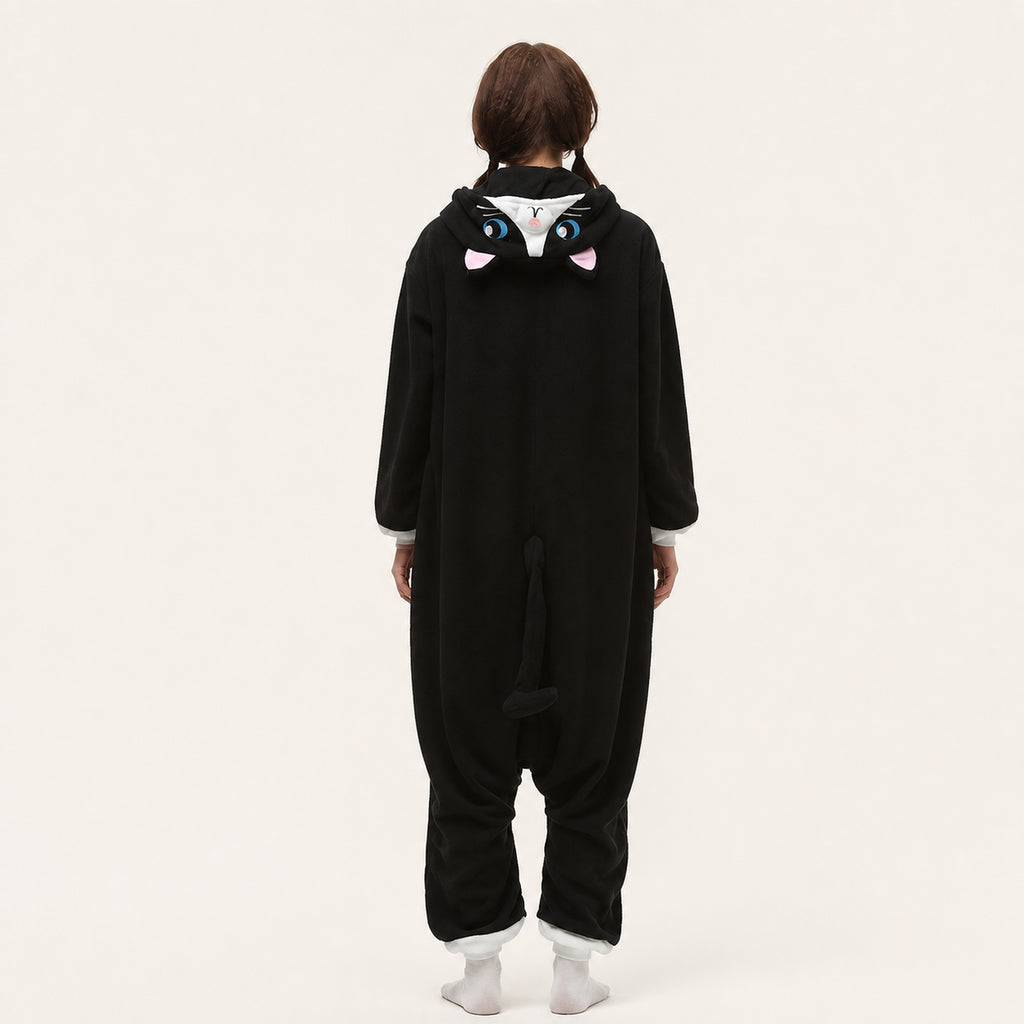 Black & White Cat Kigurumi Onesie