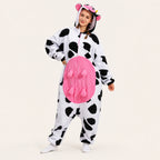 Colorful Cow Fleece Kigurumi Onesie