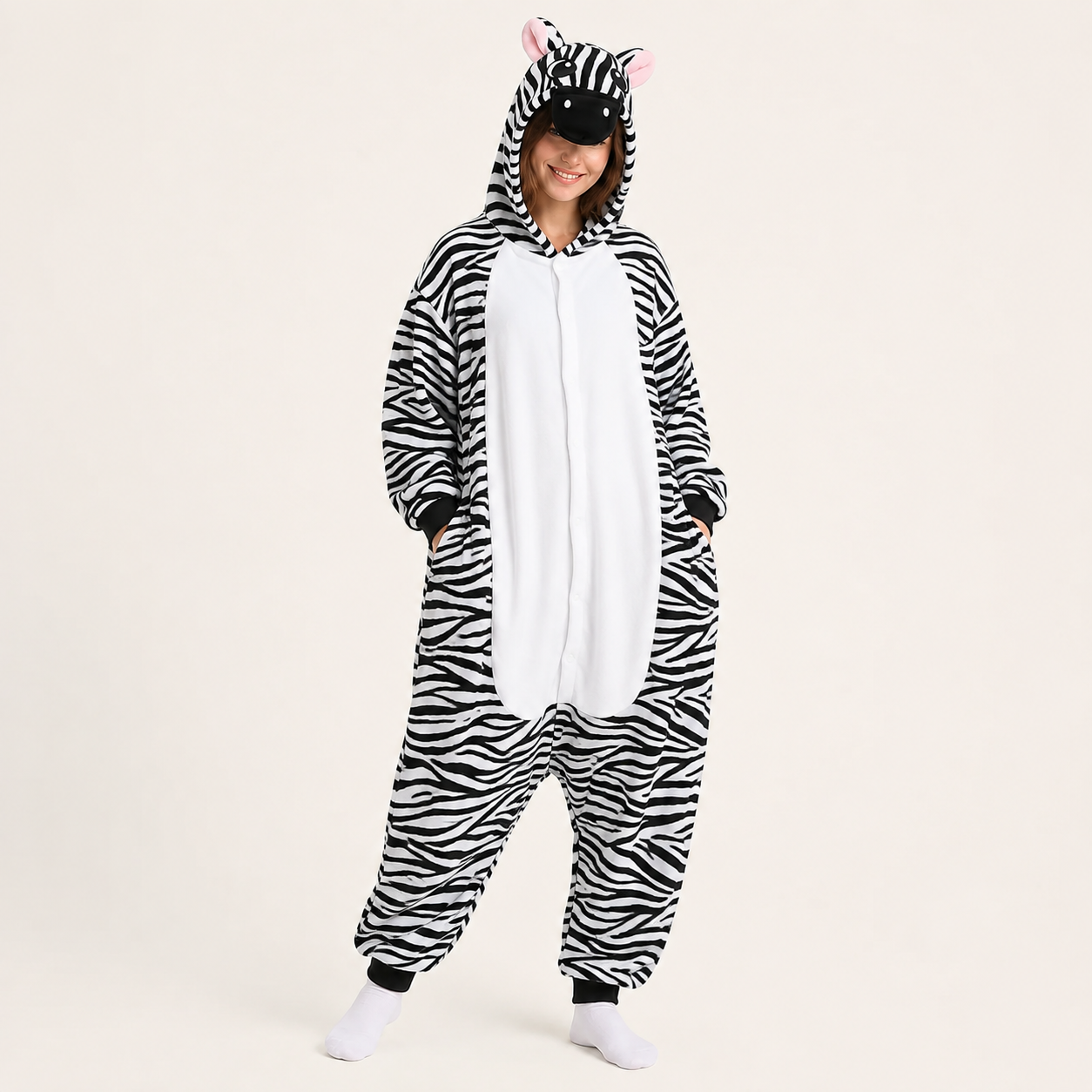 Zebra Kigurumi Onesie