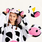 Colorful Cow Fleece Kigurumi Onesie