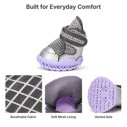Leoxa Plum Purple Dog Shoes
