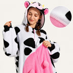 Colorful Cow Fleece Kigurumi Onesie