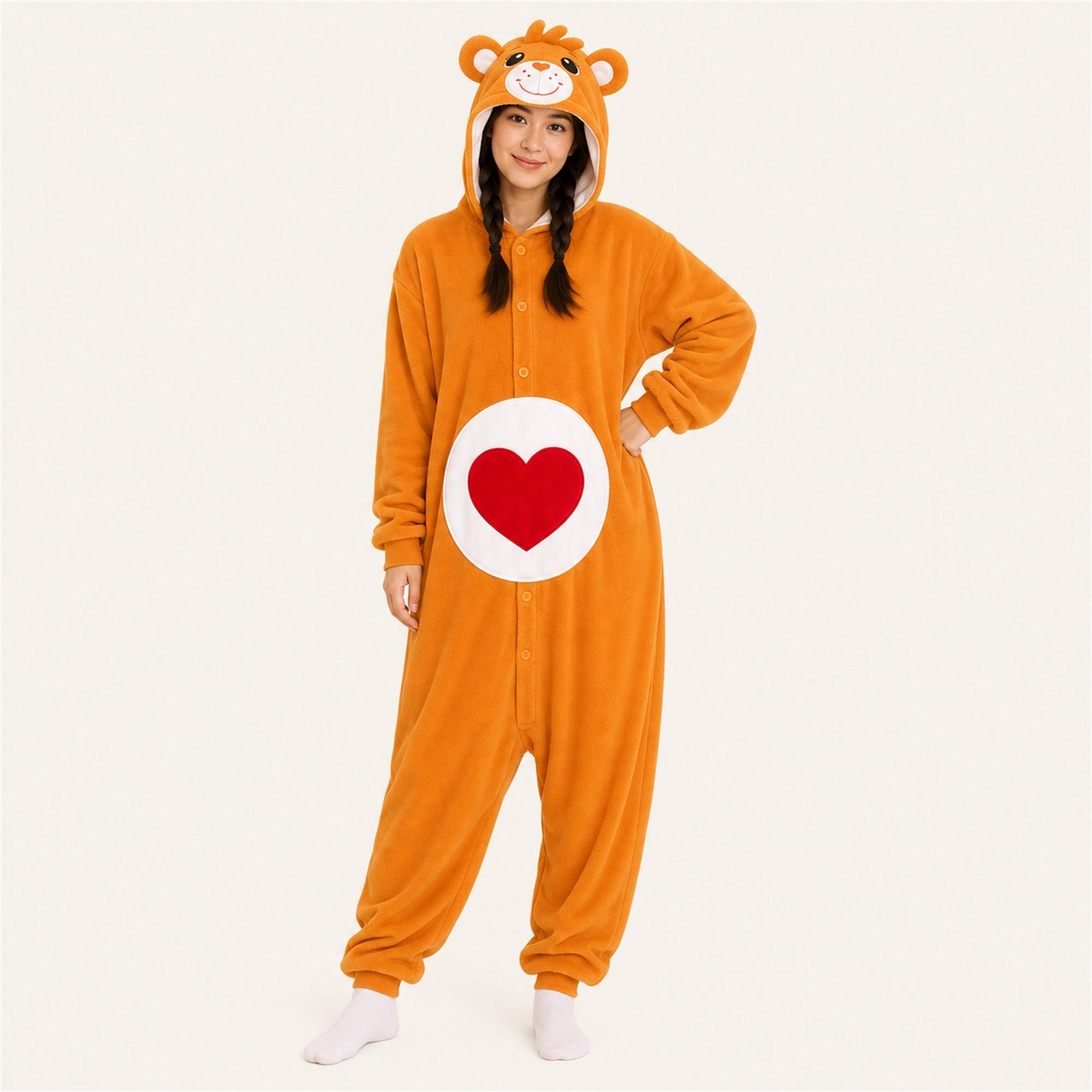 Heart Orange adult icon bear kigurumi