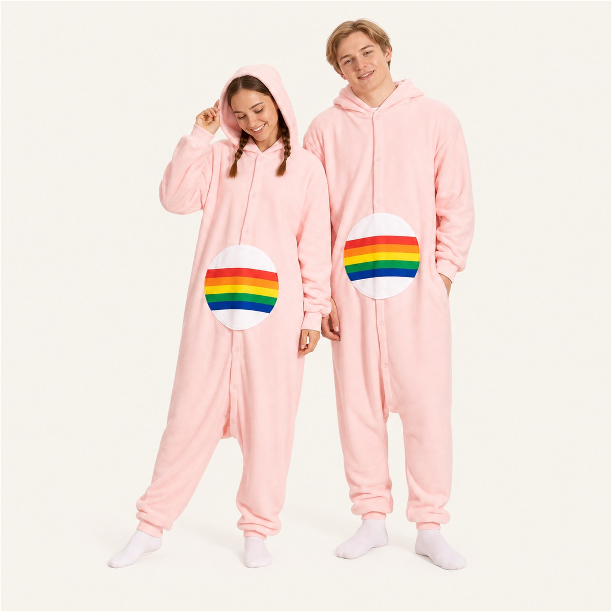 Rainbow Pink adult icon bear kigurumi