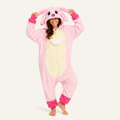 Angel Pink Puppy Kigurumi Onesie 01 hero