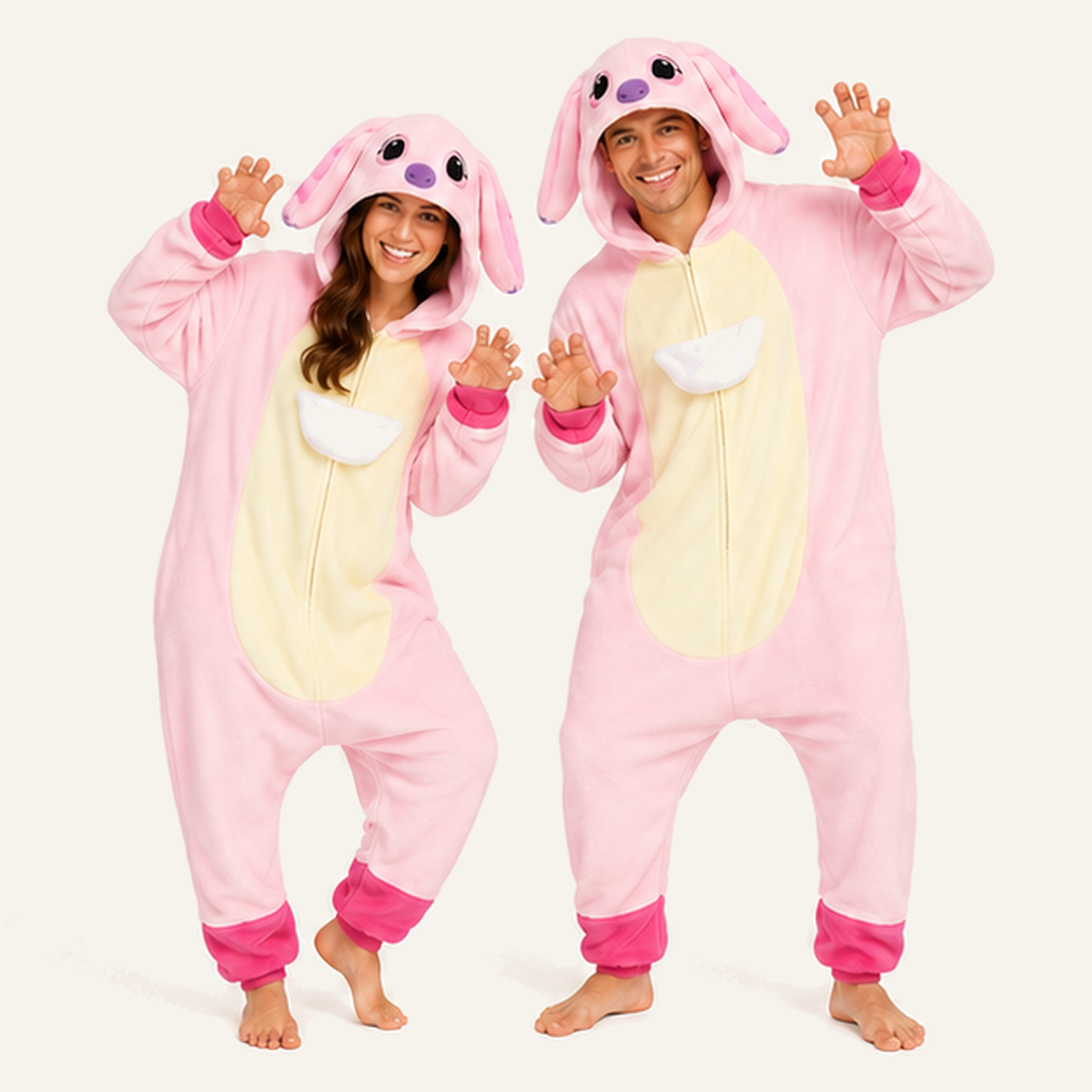 Angel Pink Puppy Kigurumi Onesie 03 friends studio