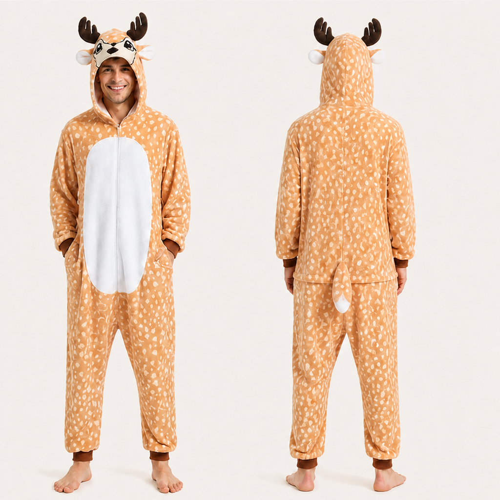 Bambi kigurumi onesie — 02 front back