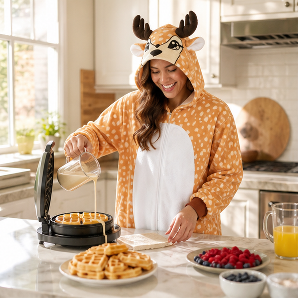 Bambi kigurumi onesie — 05 home scene