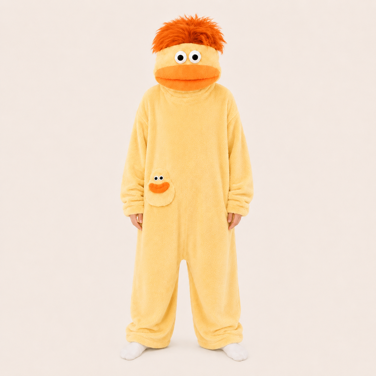 Golden Yellow big mouth monster kigurumi