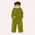 Olive Green big mouth monster kigurumi for kids and adults