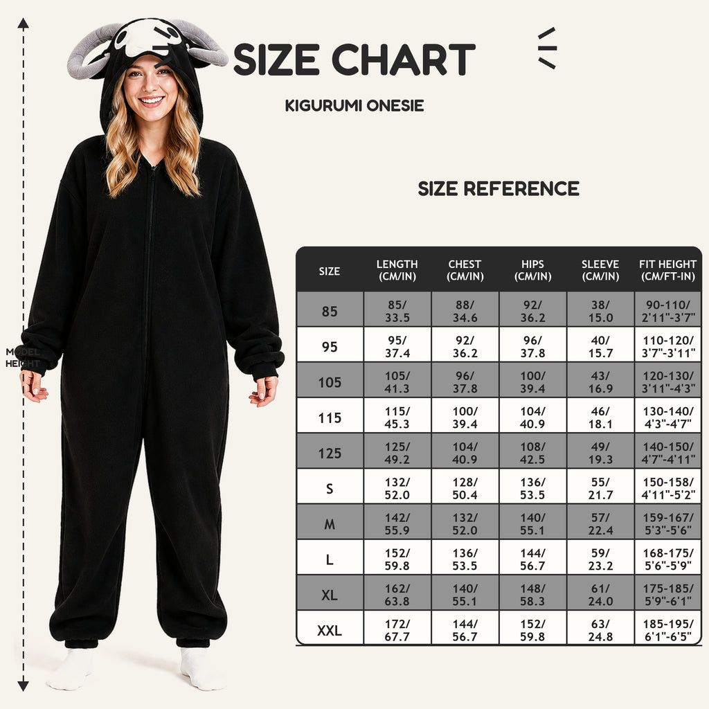 Black Goat Kigurumi Onesie view 8