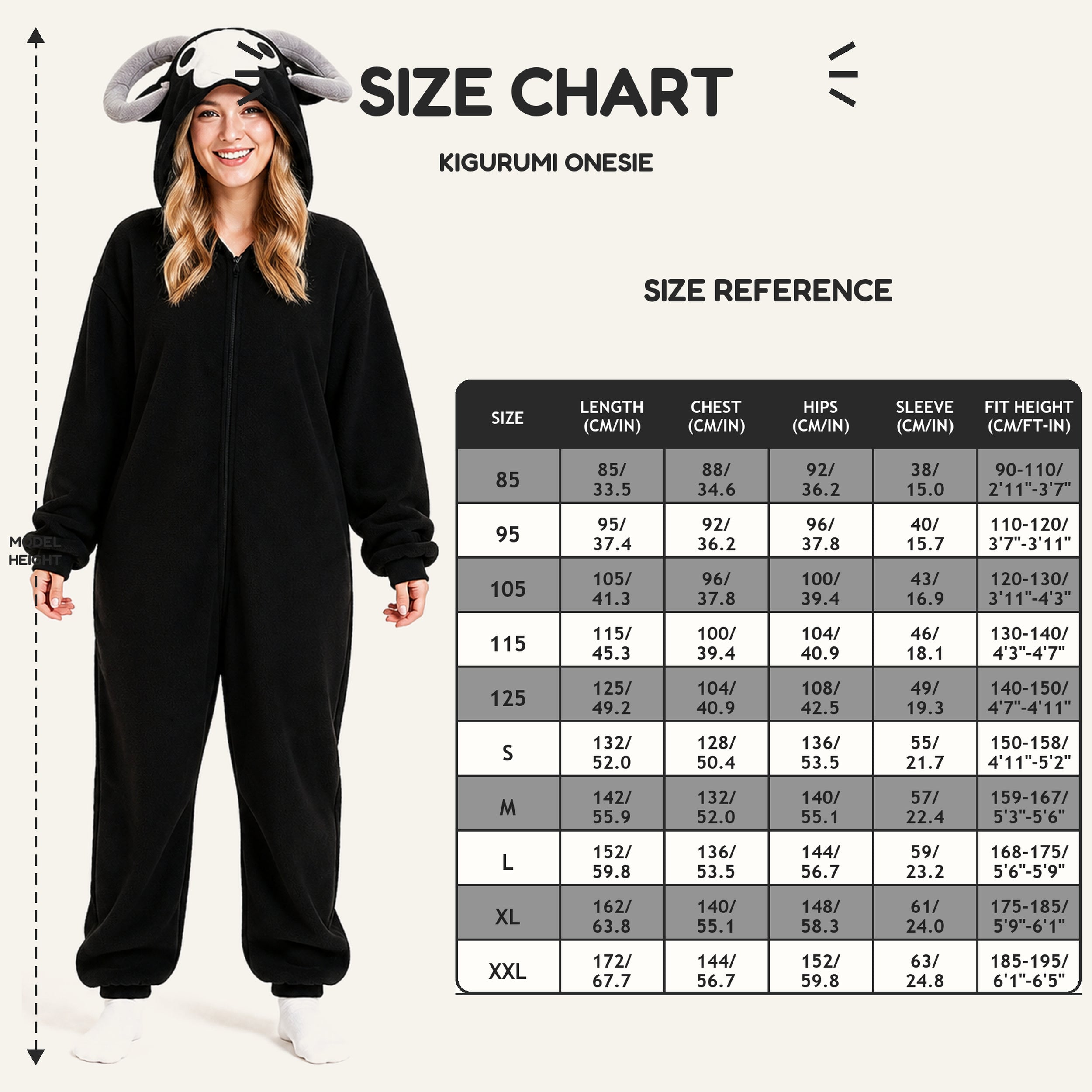 Black Goat Kigurumi Onesie view 8