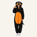 Black & Orange Hound Dog Kigurumi Onesie - hero
