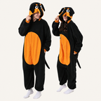 Black & Orange Hound Dog Kigurumi Onesie - matching colors