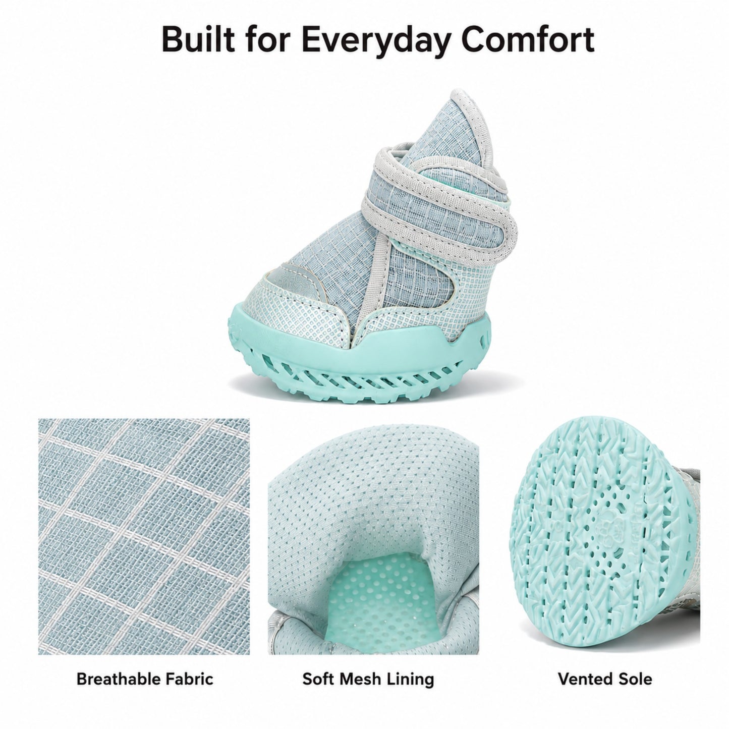 Leoxa Aqua Blue Dog Shoes