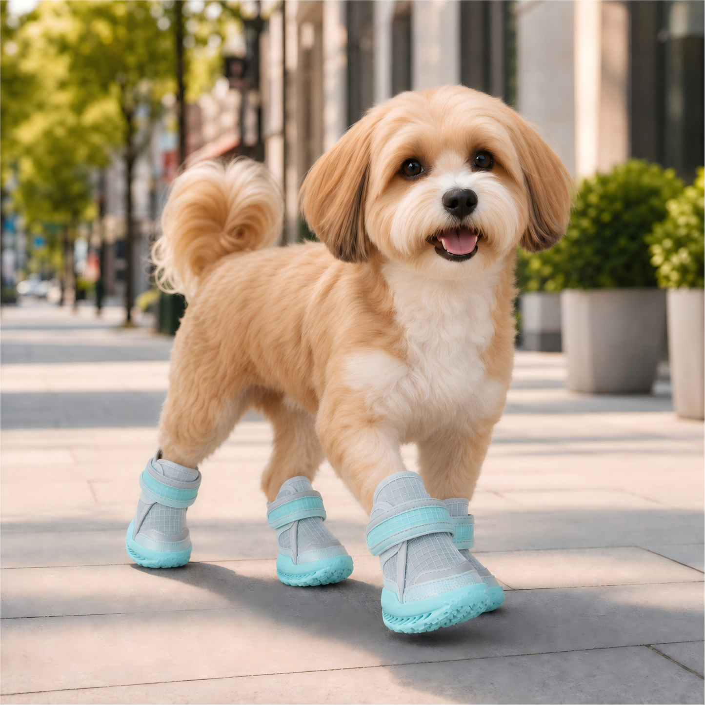 Leoxa Aqua Blue Dog Shoes