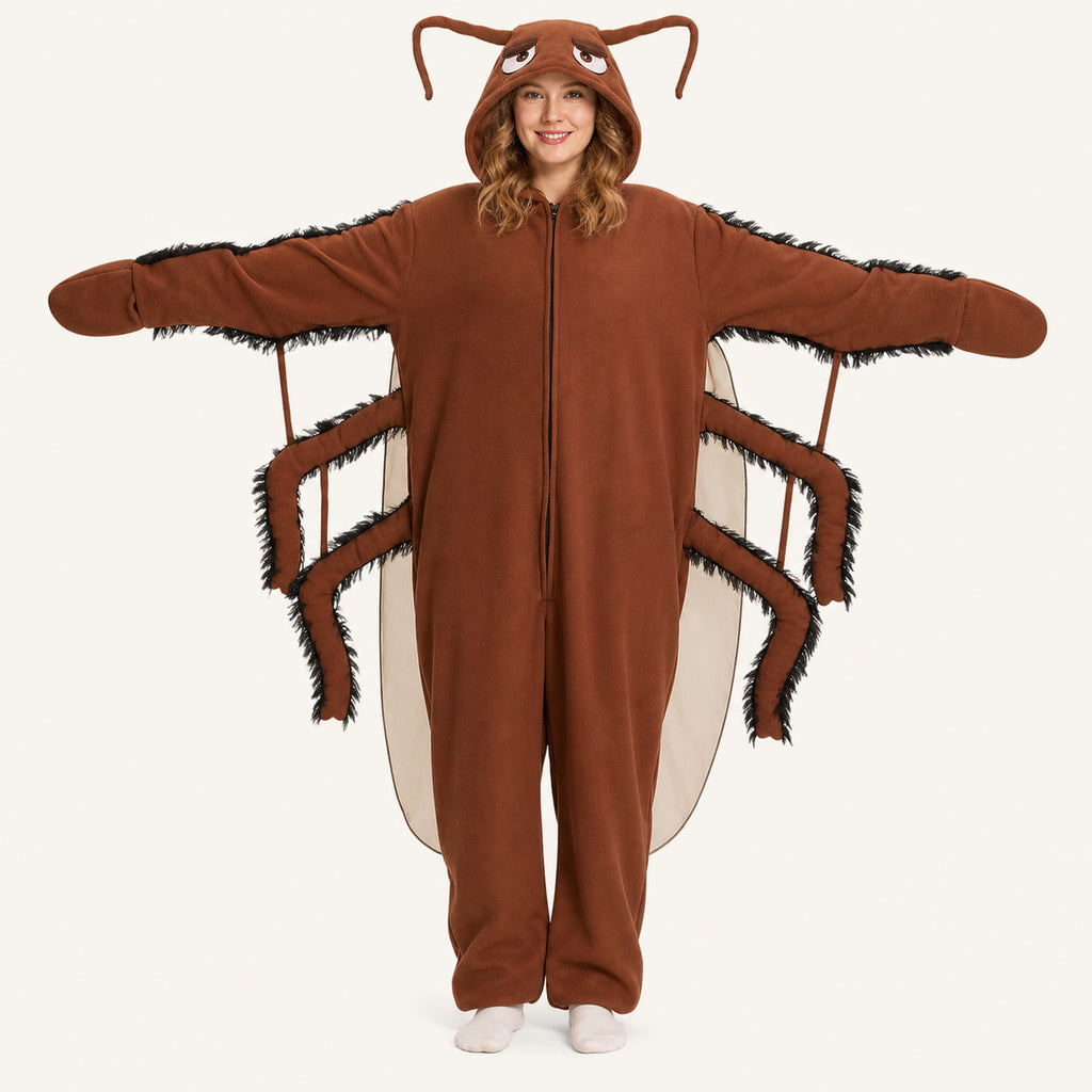 Brown Cockroach Kigurumi Onesie hero cord corrected v4