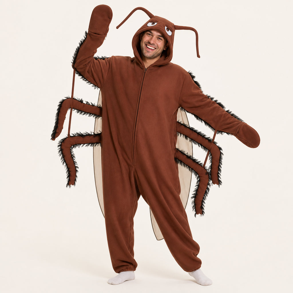 Brown Cockroach Kigurumi Onesie dynamic look cord corrected v4