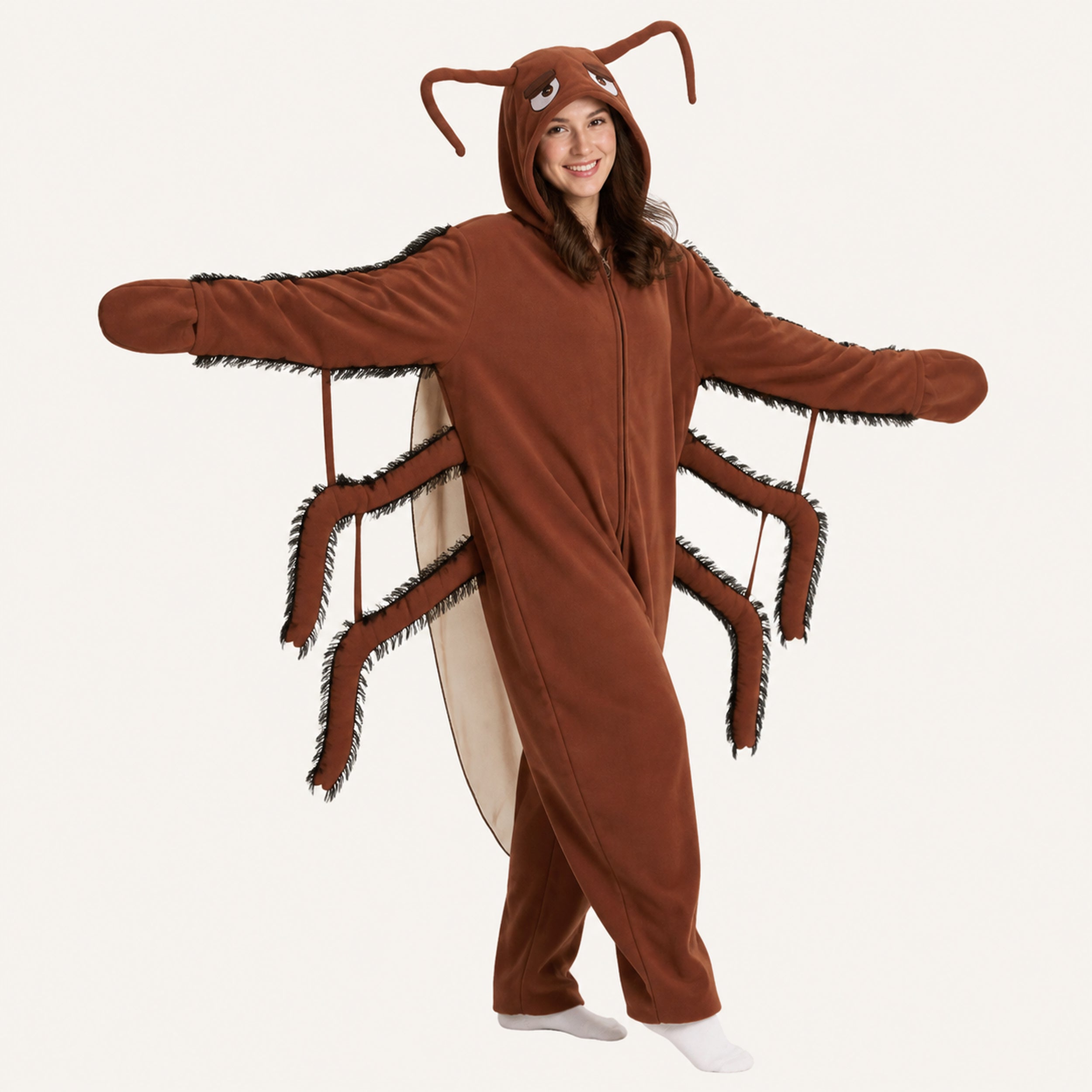 Brown Cockroach Kigurumi Onesie second look cord corrected v4