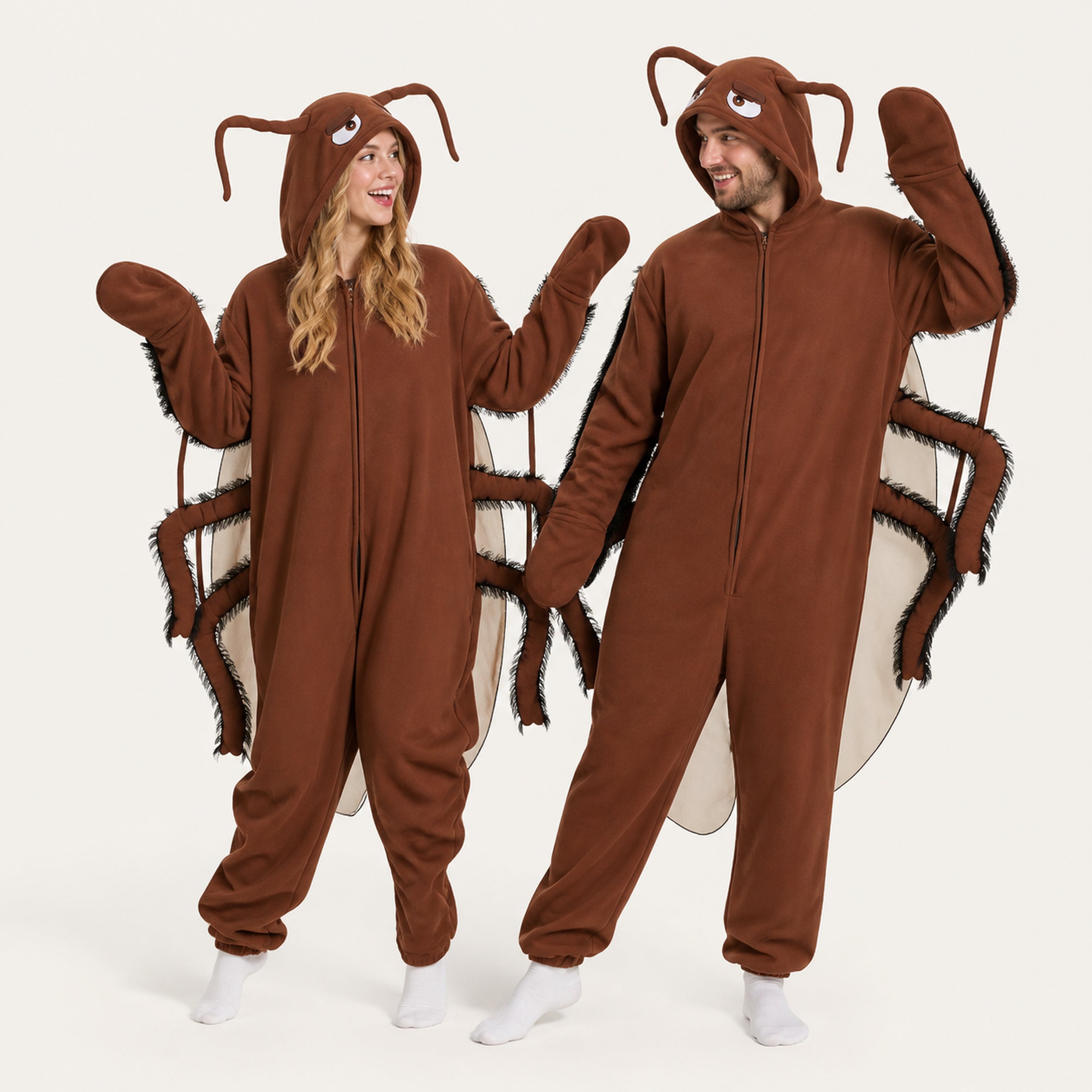 Brown Cockroach Kigurumi Onesie matching colors cord corrected v4