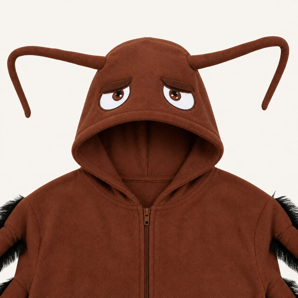 Brown Cockroach Kigurumi Onesie character detail