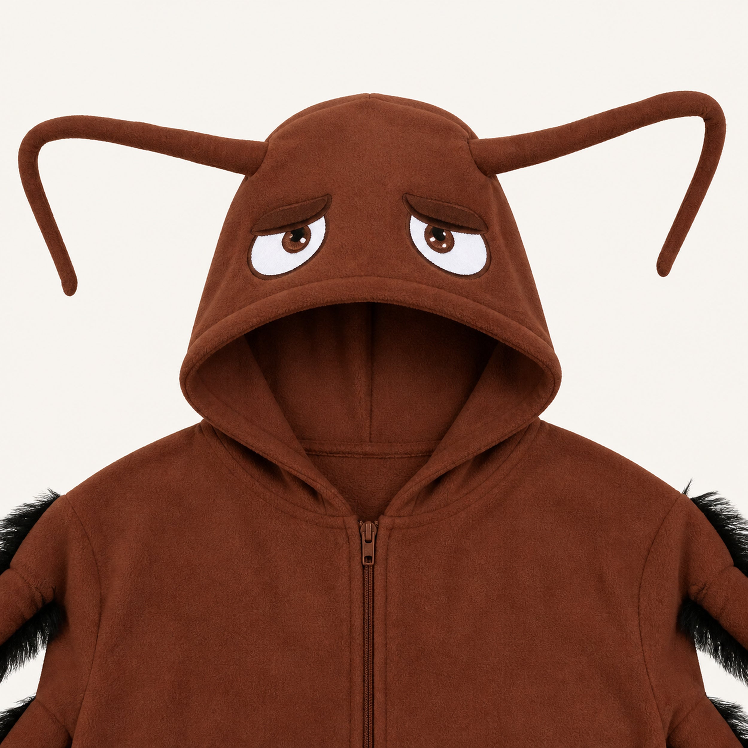 Brown Cockroach Kigurumi Onesie character detail