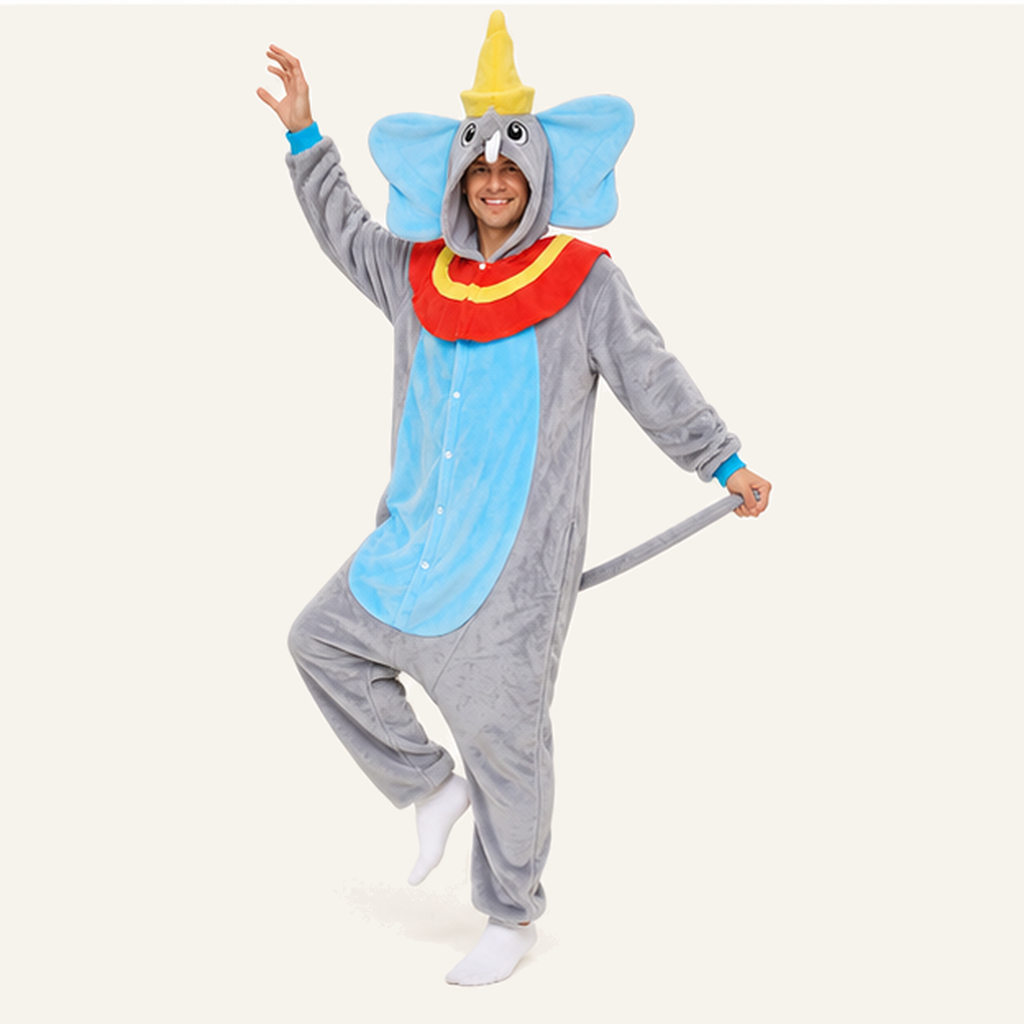 Dumbo Blue Elephant Kigurumi Onesie 04 active studio