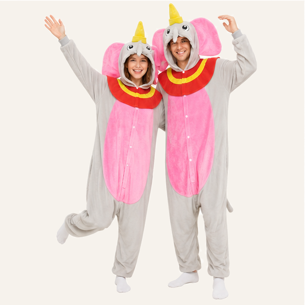 Dumbo Pink Elephant Kigurumi Onesie 03 friends studio