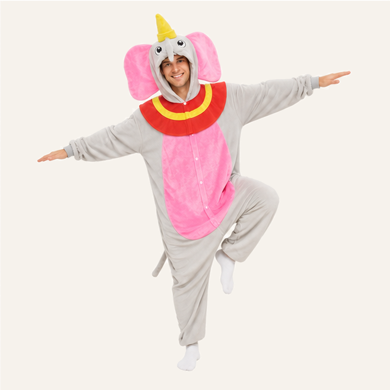 Dumbo Pink Elephant Kigurumi Onesie 04 active studio