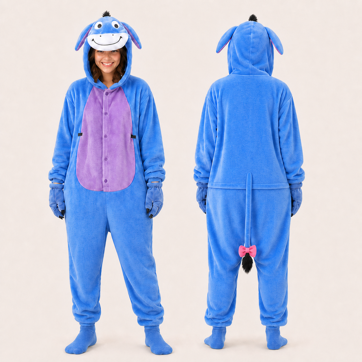 Eeyore kigurumi onesie — 02 front back