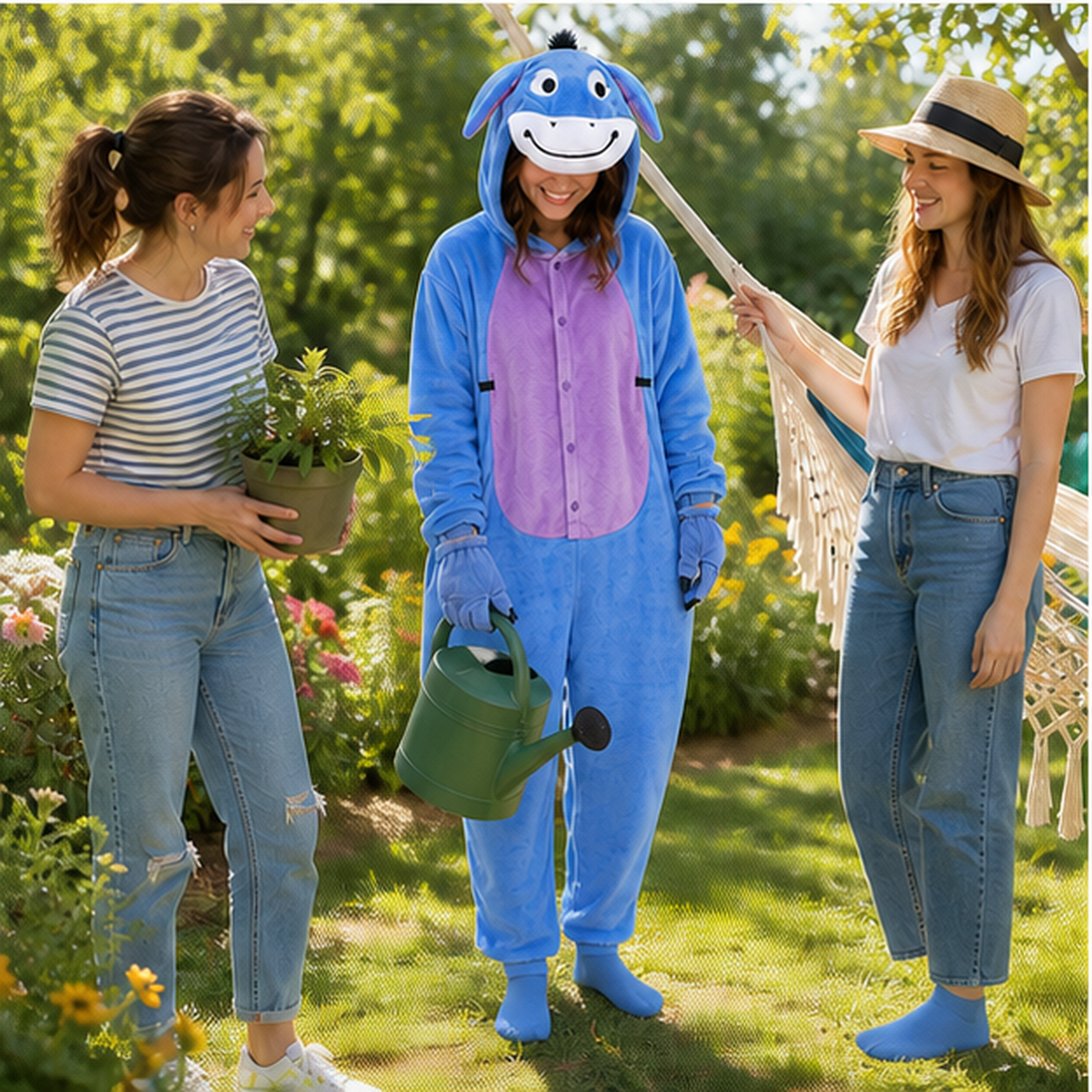Eeyore kigurumi onesie — 07 outdoor scene