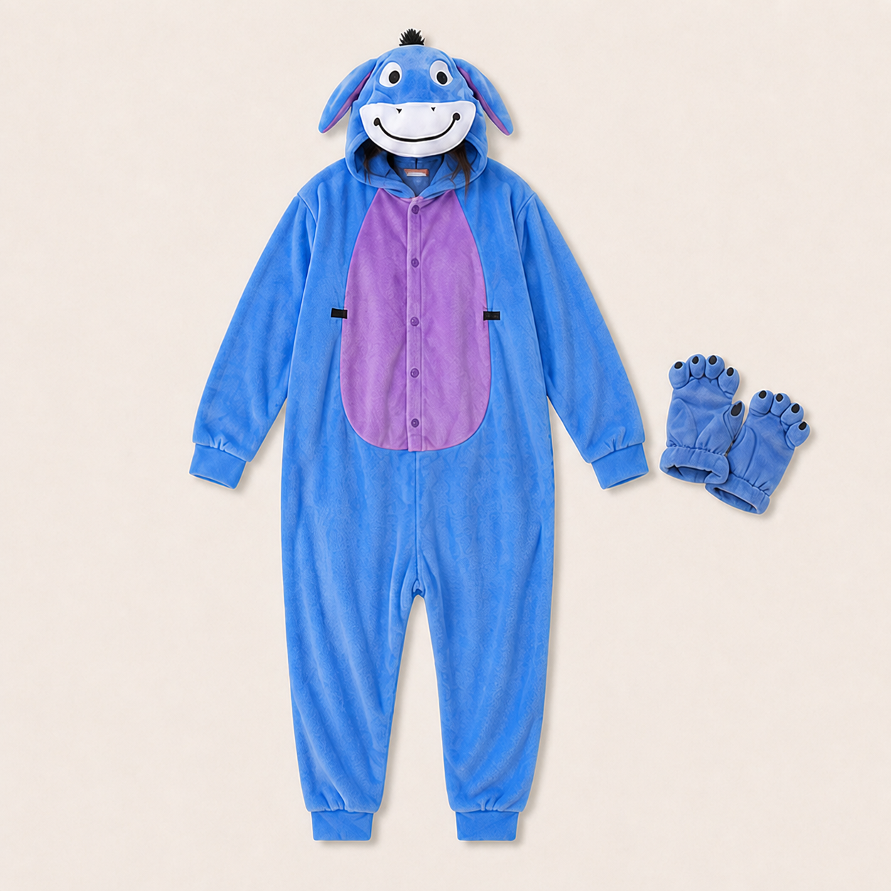 Eeyore kigurumi onesie — 08 detail
