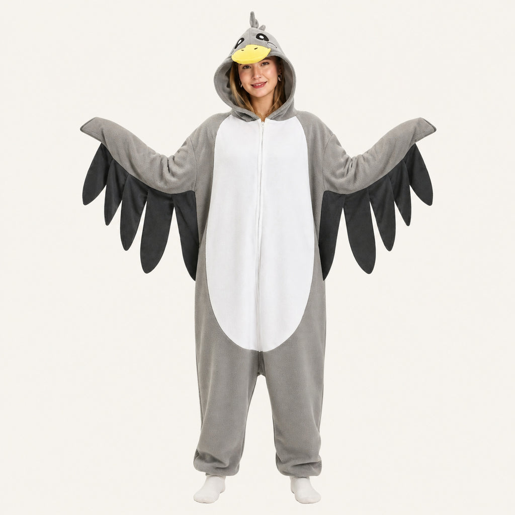Gray Gull Kigurumi Onesie view 2