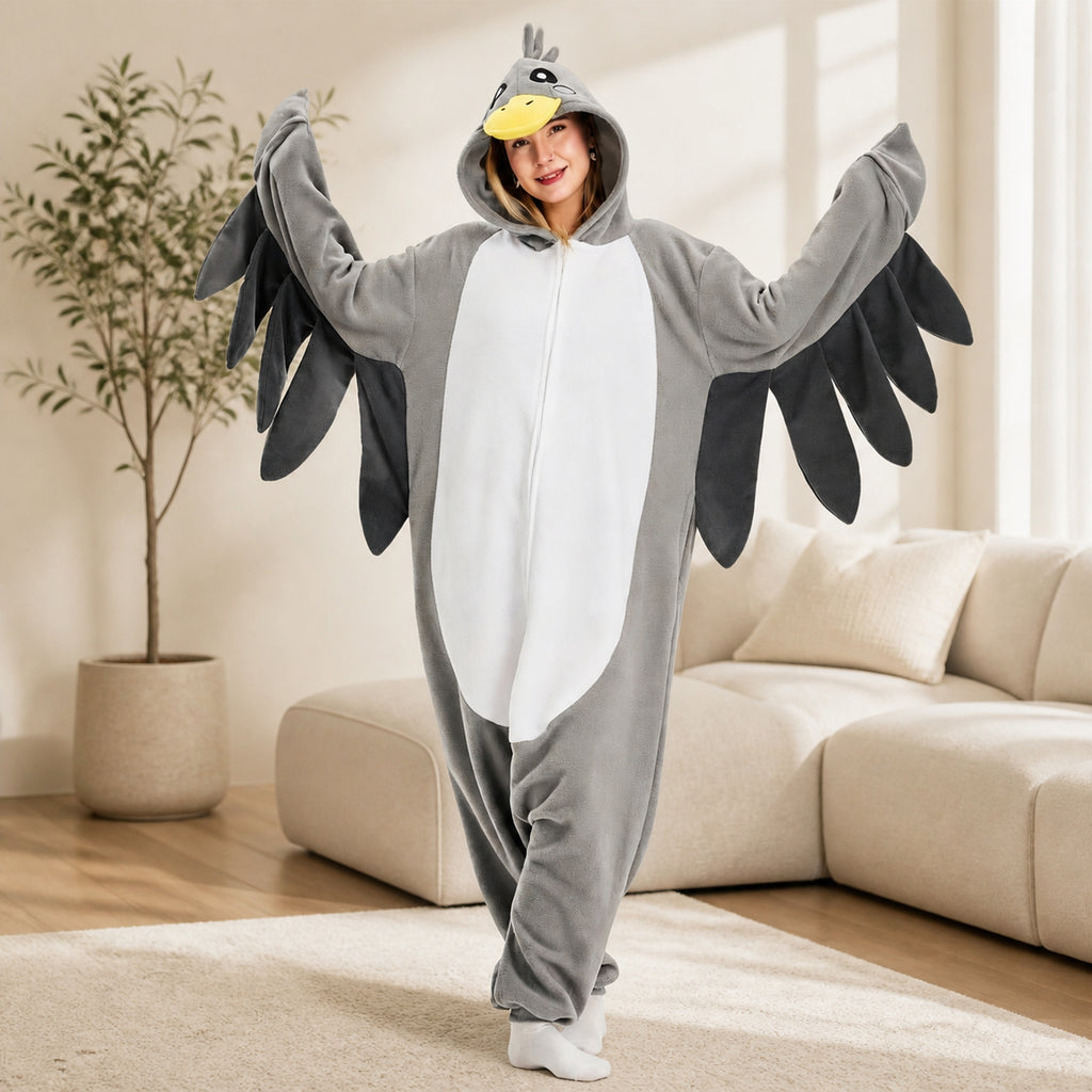 Gray Gull Kigurumi Onesie view 7