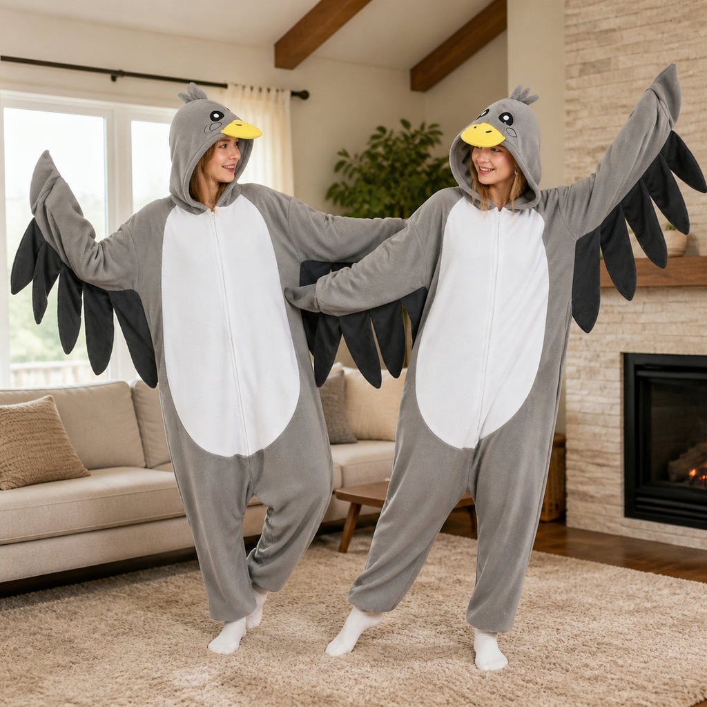Gray Gull Kigurumi Onesie view 8
