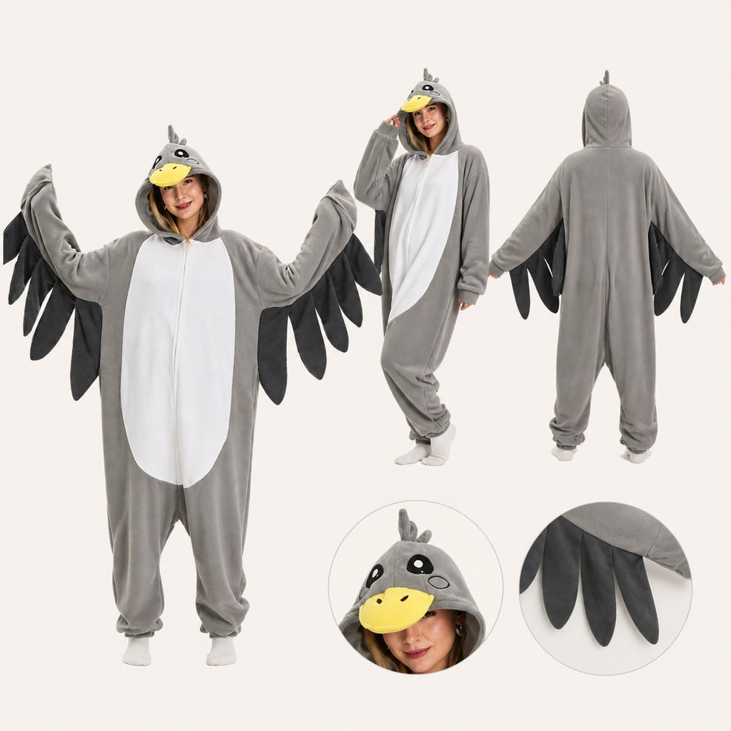 Gray Gull Kigurumi Onesie view 9
