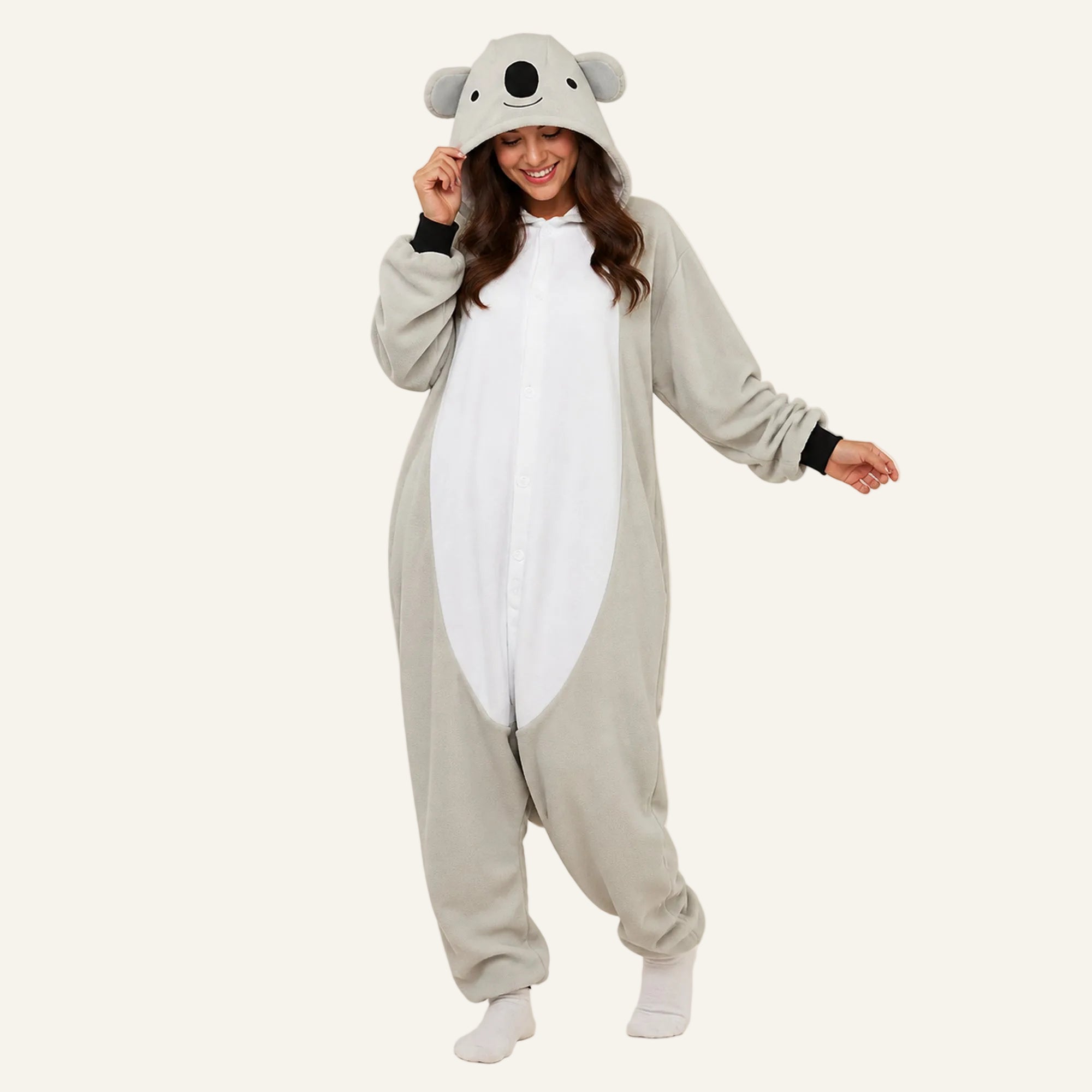 Gray Koala Kigurumi Onesie - image 1