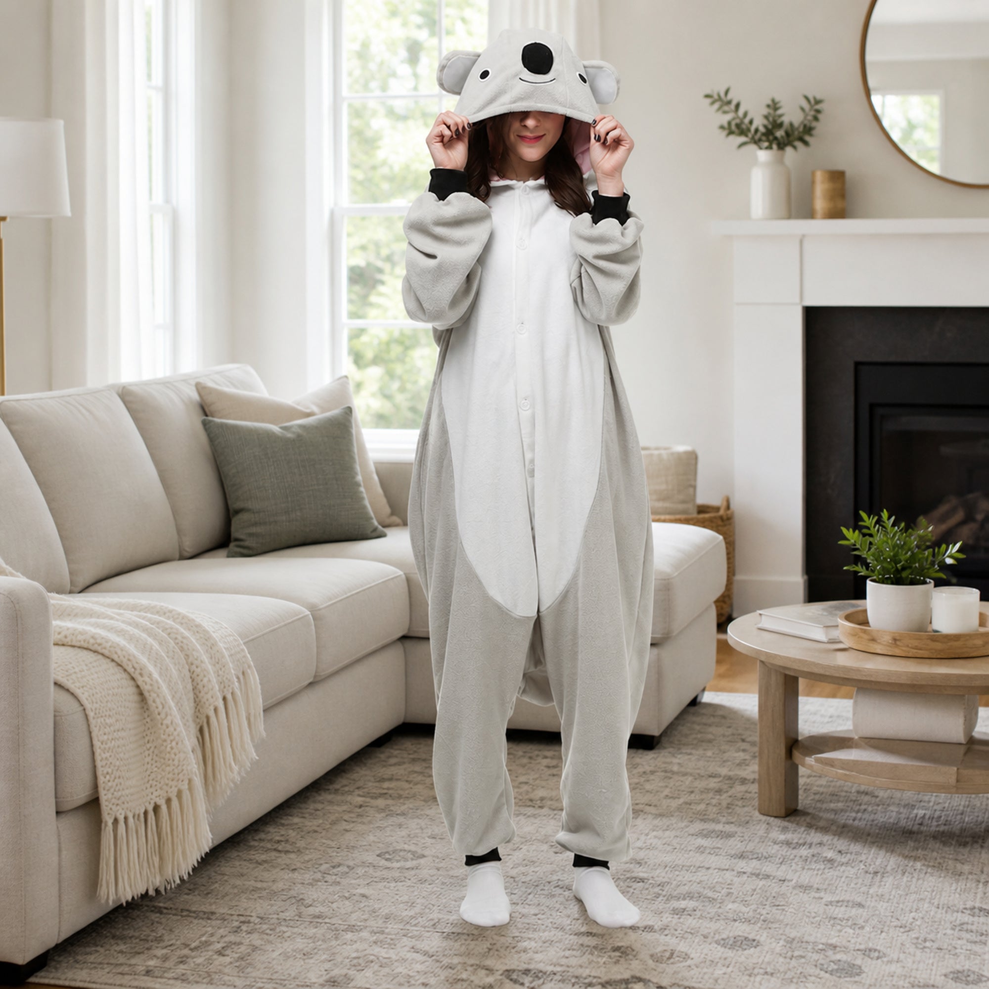 Gray Koala Kigurumi Onesie - image 7
