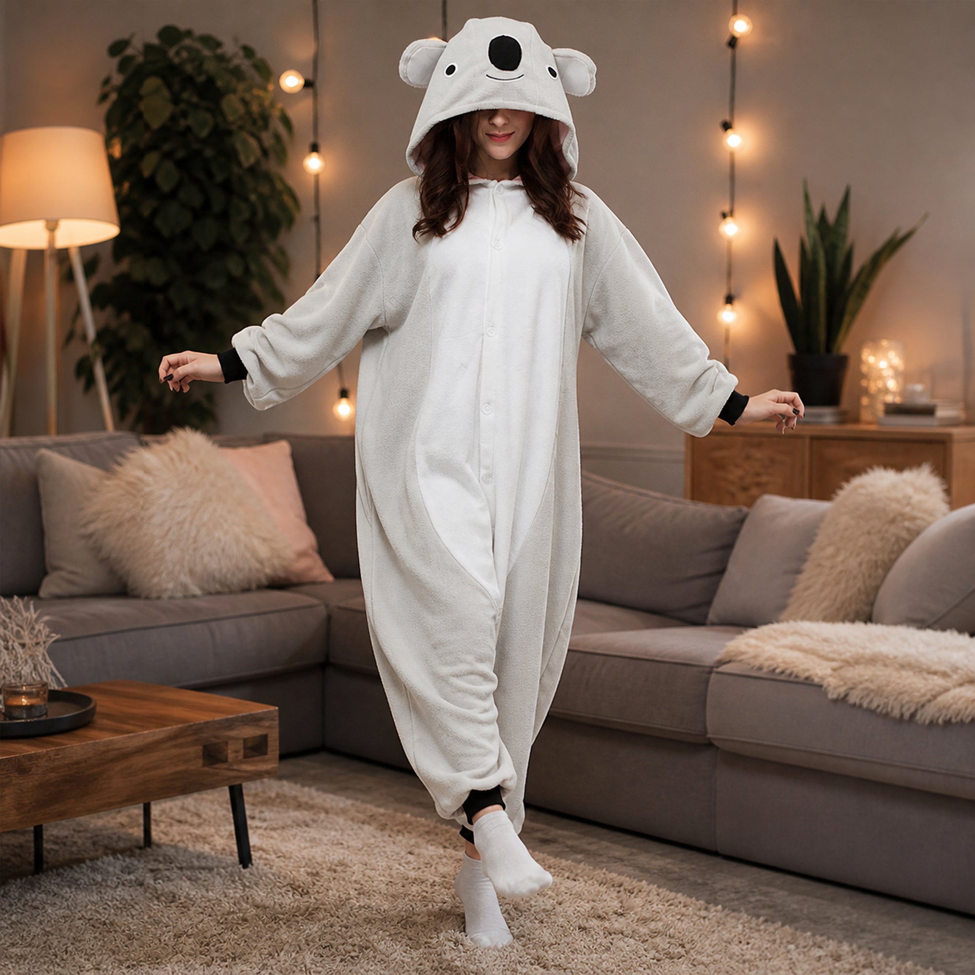 Gray Koala Kigurumi Onesie - image 8
