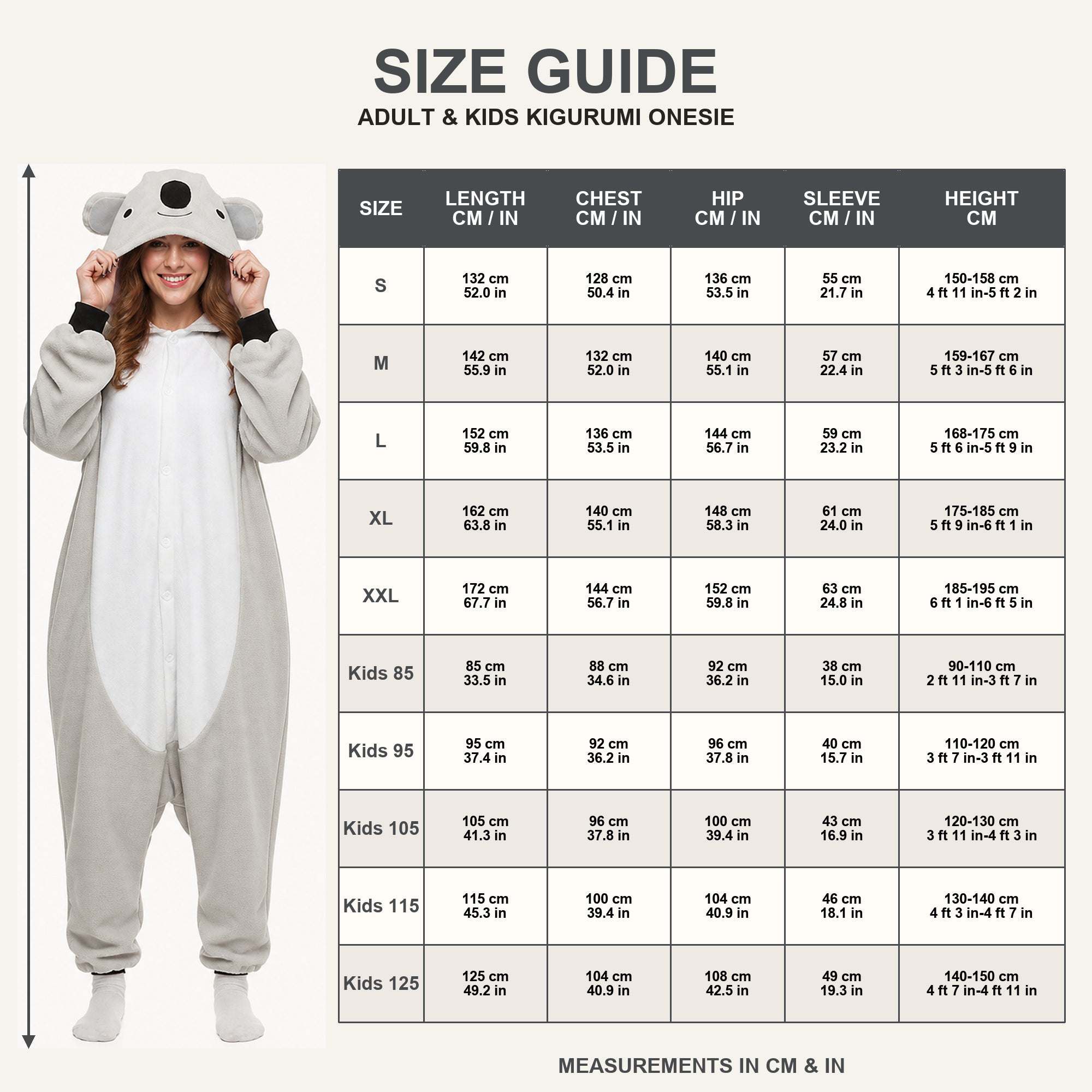 Gray Koala Kigurumi Onesie - image 10