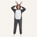 Gray Rabbit Kigurumi Onesie - hero