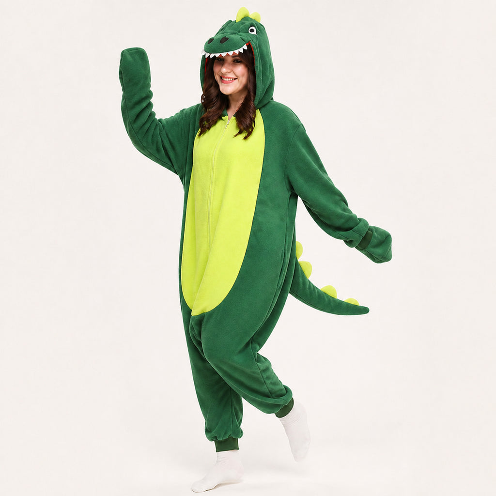 Green Dinosaur Kigurumi Onesie - image 2