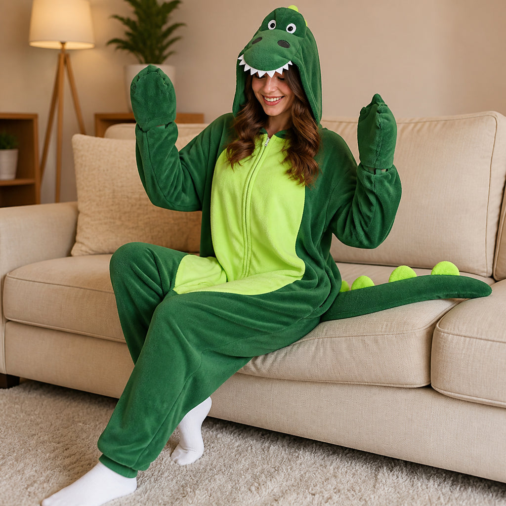 Green Dinosaur Kigurumi Onesie - image 7