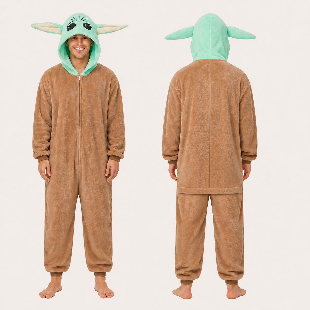 Grogu kigurumi onesie — 02 front back