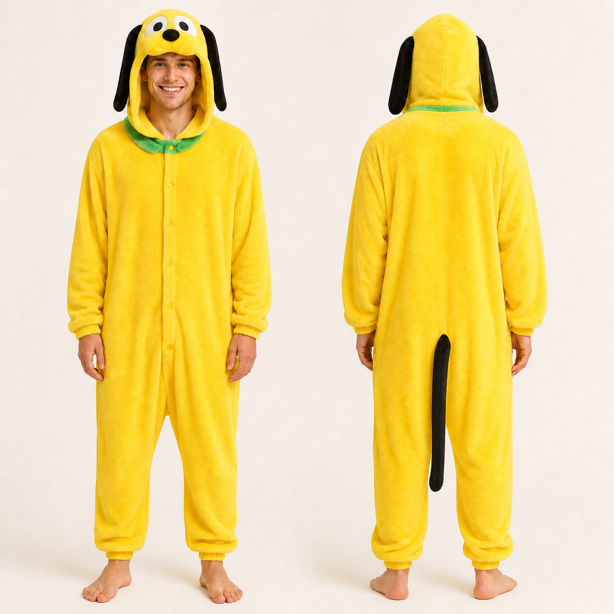 Jake the Dog kigurumi front and back