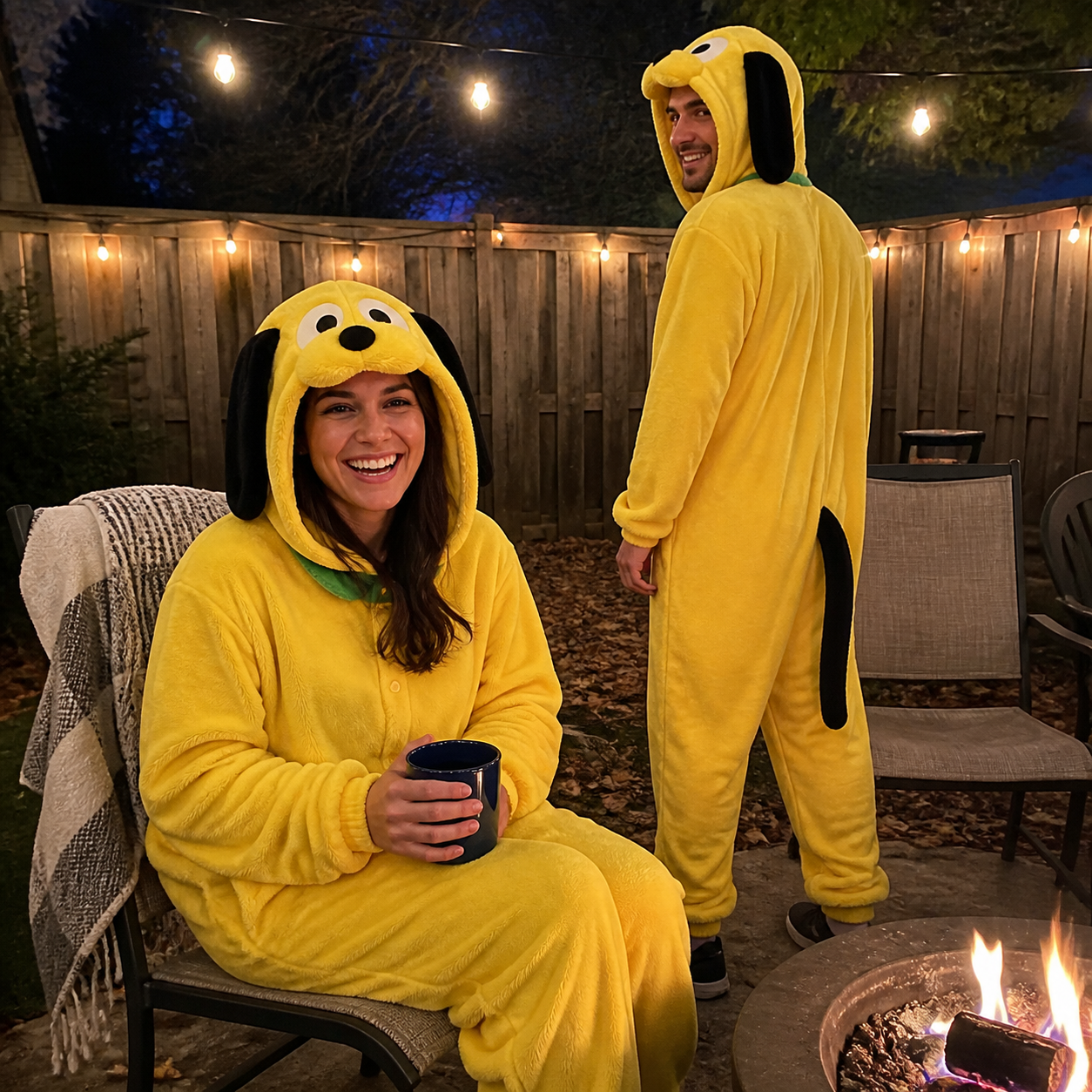 Jake the Dog onesie outdoor scene