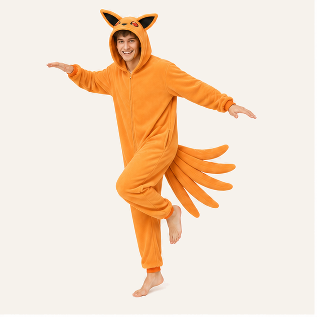 Kurama Nine-Tailed Fox Kigurumi Onesie 04 active studio